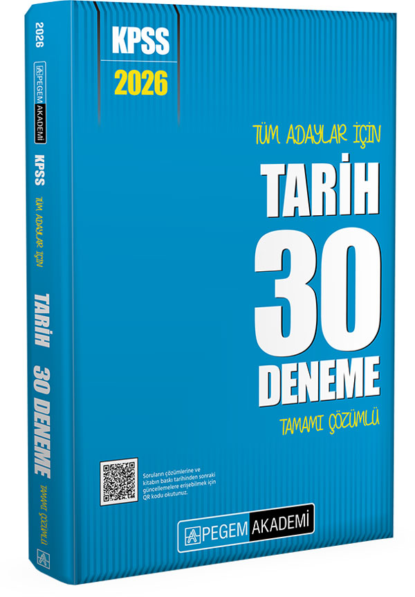 tarih deneme , 30 deneme , 2025 KPSS Genel Yetenek Genel Kültür Tarih